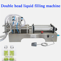 PBOBP Automatic Liquid Filler Electrical Conveyor Double Headed High Precision Heat Resistance Filling Machine