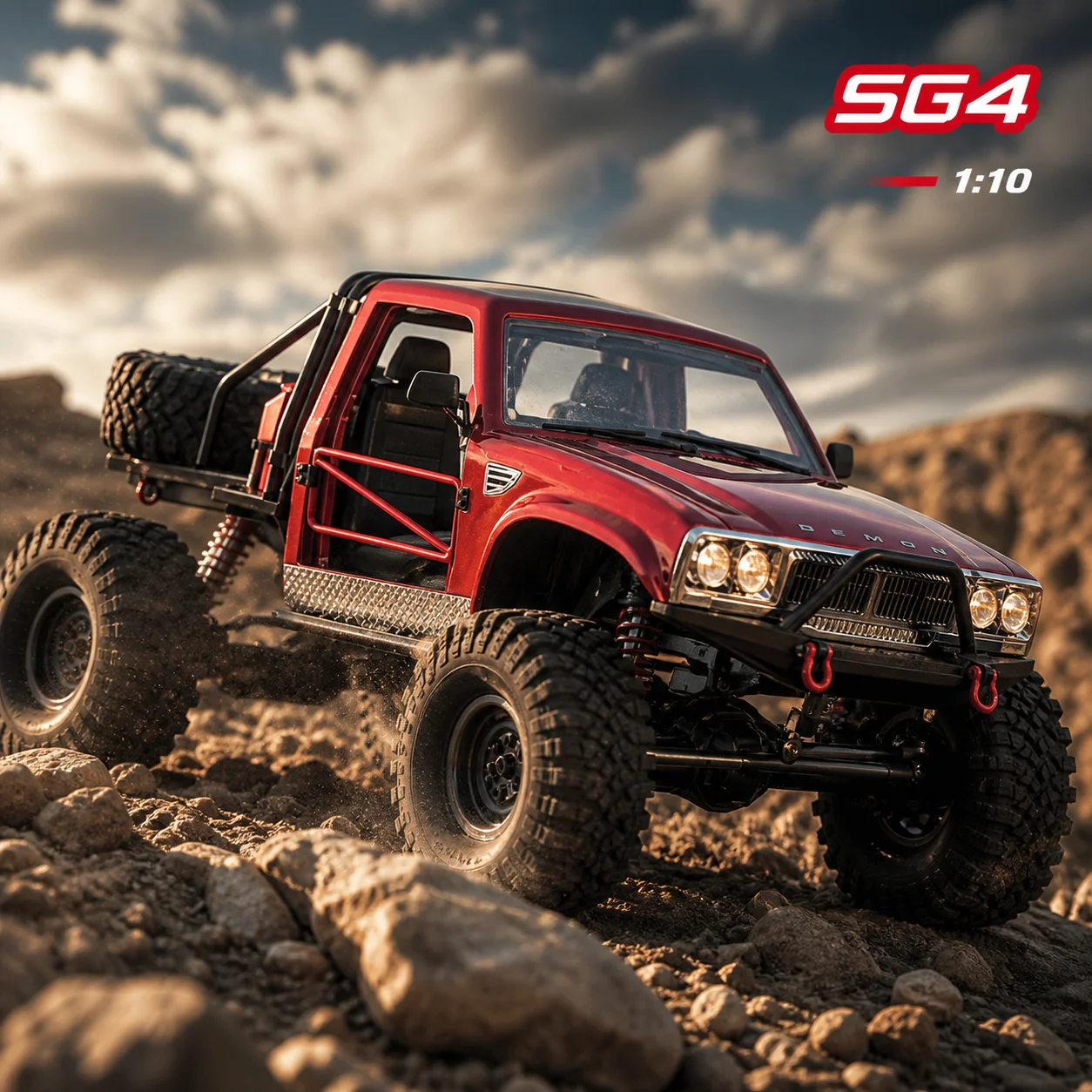 Crossrc RC Crawler SG4/SP4 Scale 1/10 Four Wheel Drive Electric Off Road Truck Outdoor Competitive Climbing RC Car For Hobby Toy