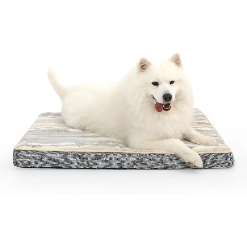 Dog Bed for Large Dogs, Orthopedic Dog Bed with Removable Cover, Egg Crate Foam Pet Bed Mat,Dog Bed Medium Size Dog