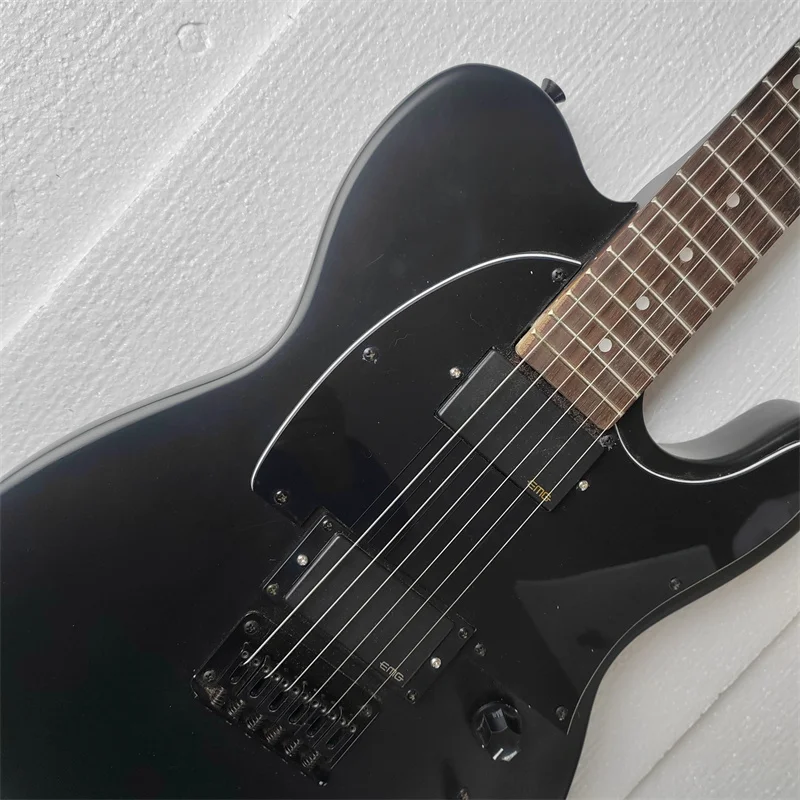 Active Pickup 6-string Electric Guitar, Matte Black Paint, Fixed String Bridge. Spot Goods