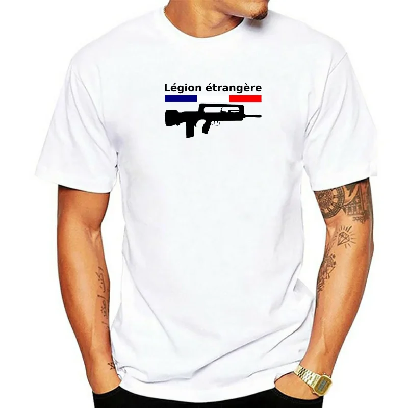 

French Foreign Legion T Shirt Interesting Spring Autumn Comical Letters O-Neck Tee Shirt Printed Letters Shirt