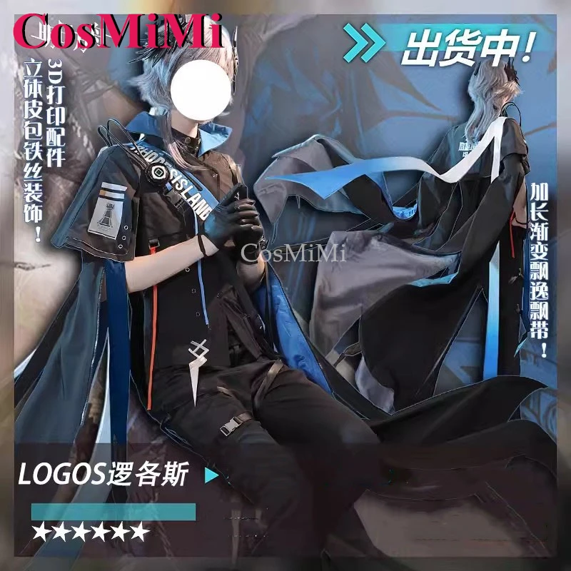 CosMiMi Hot Game Arknights Logos Cosplay Costume Full Set Fashion Battle Uniform Outfit Carnival Party Role Play Clothing M-XXL