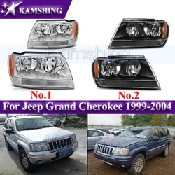 Kamshing US Version Front Bumper Headlight For Jeep Grand Cherokee 1999-2004 Headlamp Head Lamp Head Light