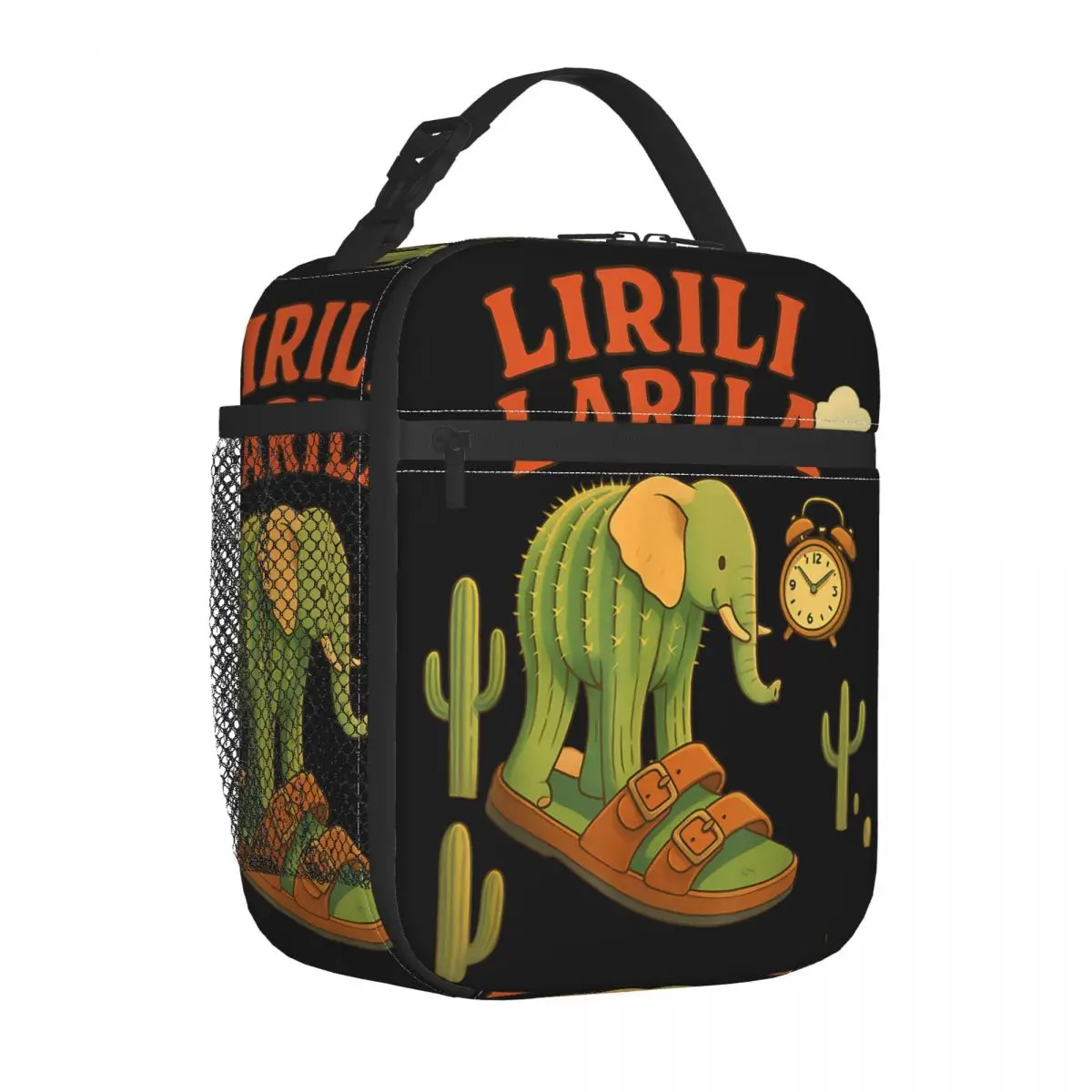 

Lirili Larila Italian Brainrot Meme Thermal Insulated Lunch Bags for Picnic Portable Food Bag Cooler Thermal Lunch Boxes