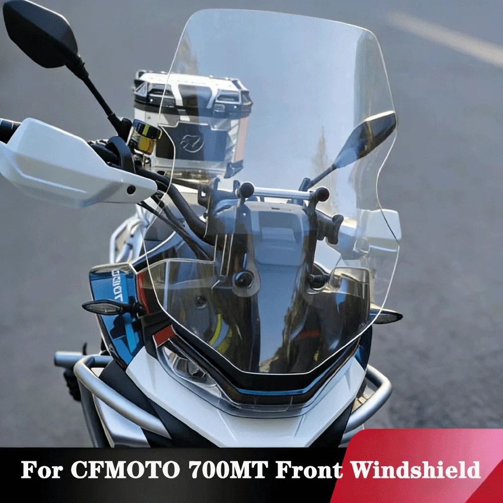 For CFMOTO 700MT 800MTX 1000MTX MT700 Motorcycle Wind Screen Front Glass Windshield Modification Heightened And Widened Fit