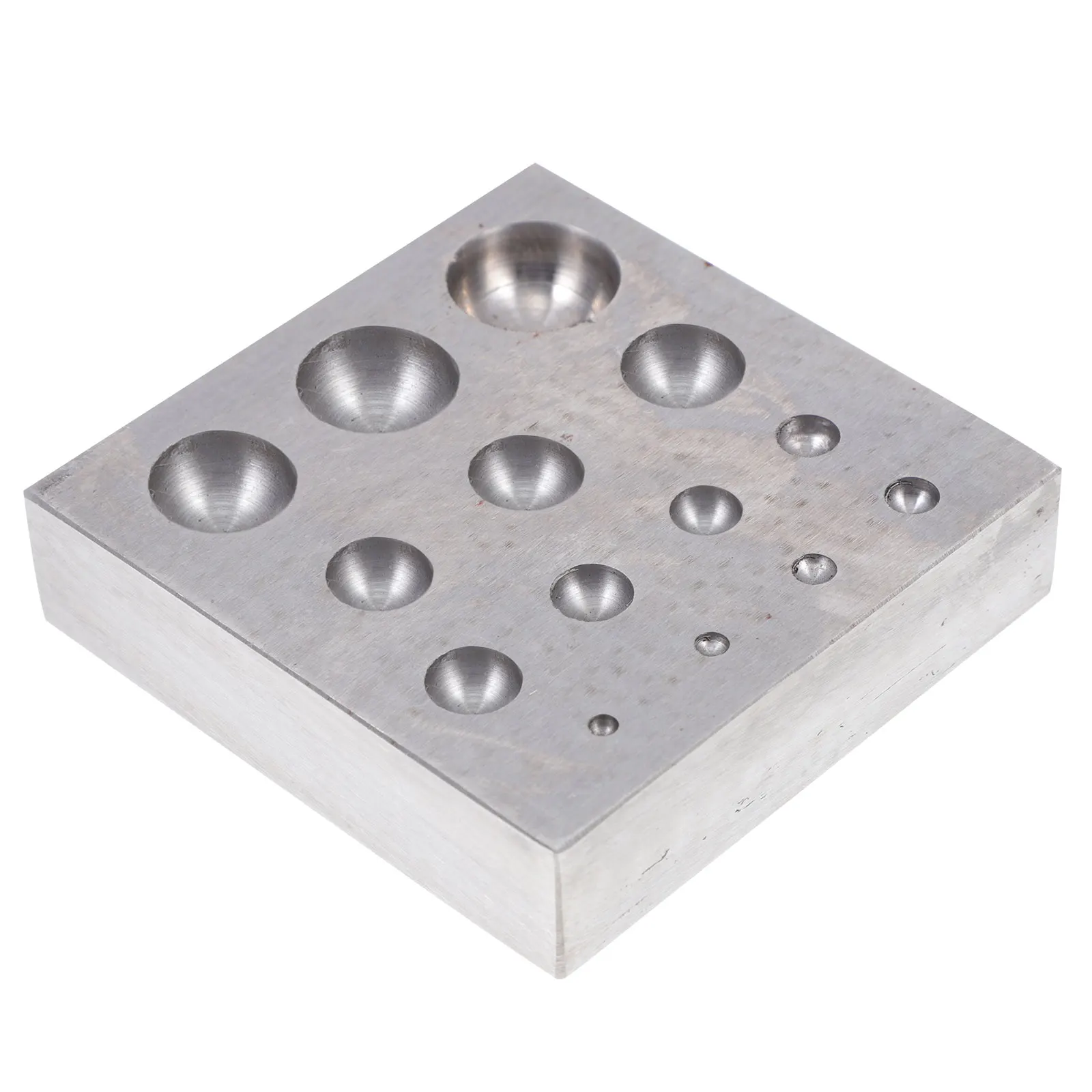 

Dapping Block Doming Punch Tool for Jewelry Making Square Wooden Silver Gold Processing High Hardness Small Size