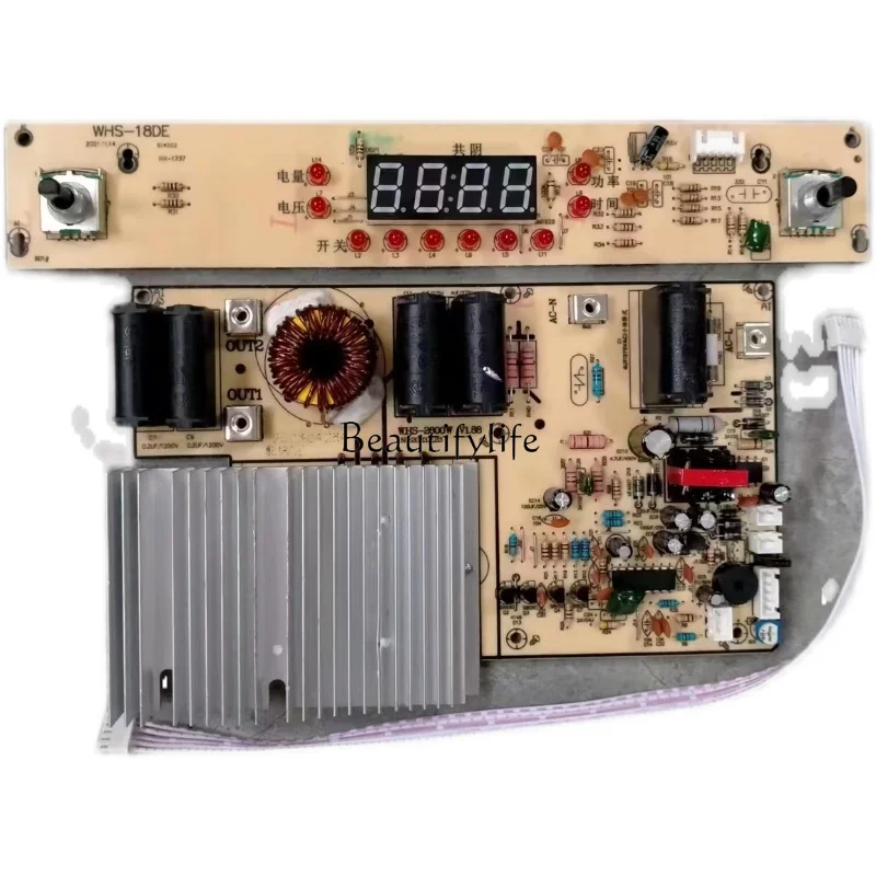 

commercial high power concave induction cooker universal main board 10 lights double knob switch circuit board 3500W