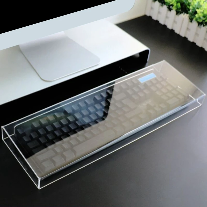Keyboard Dust Cover Transparent Strong Acrylic Keyboard Cover Easy To Clean Desktop Keyboard