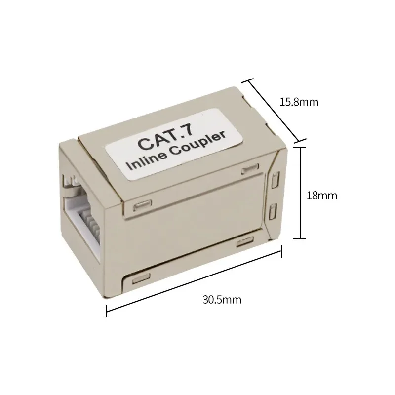 RJ45-Koppler Ethernet-Extender 10 Gbit/s, Cat7-Ethernet-Koppler Buchse auf Buchse für Cat7/Cat6/Cat5e-Kabel