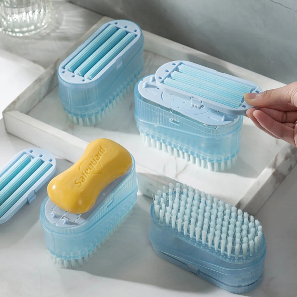 Soap Dishes Hand-Free Rubbing Foaming Soap Box Multifunctional Soap Box Roller Brush Type Household Storage Bathroom Products