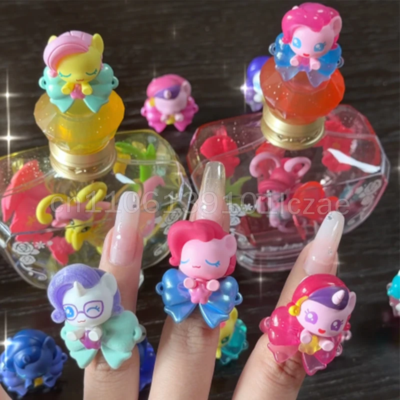 

NEW Original My Little Pony Magnetic Finger Ring Blind Box Friendship Interactive Jewelry Collectible Pretend Play Toy