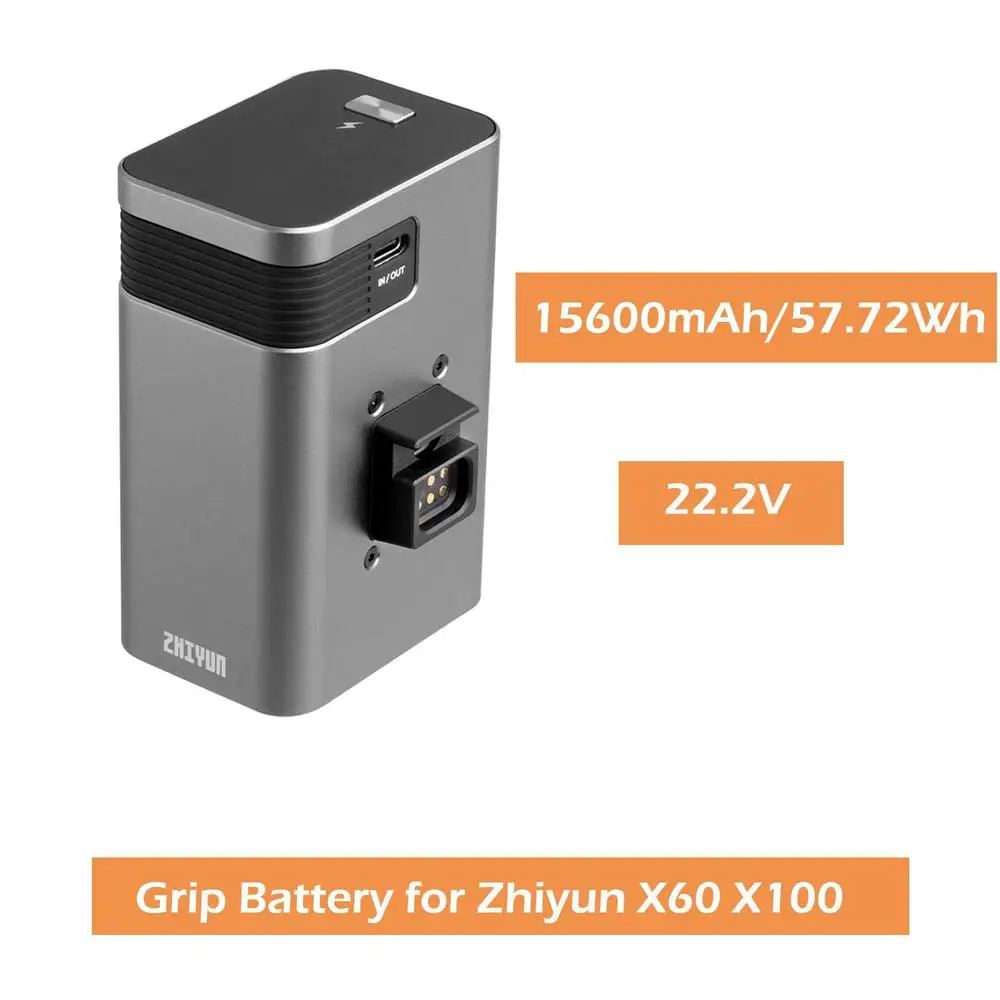 Zhiyun X100 Grip Battery for zhiyun Molus X100 Pocket COB Light,Photography Lighting,15600mAh,Grip Battery Only