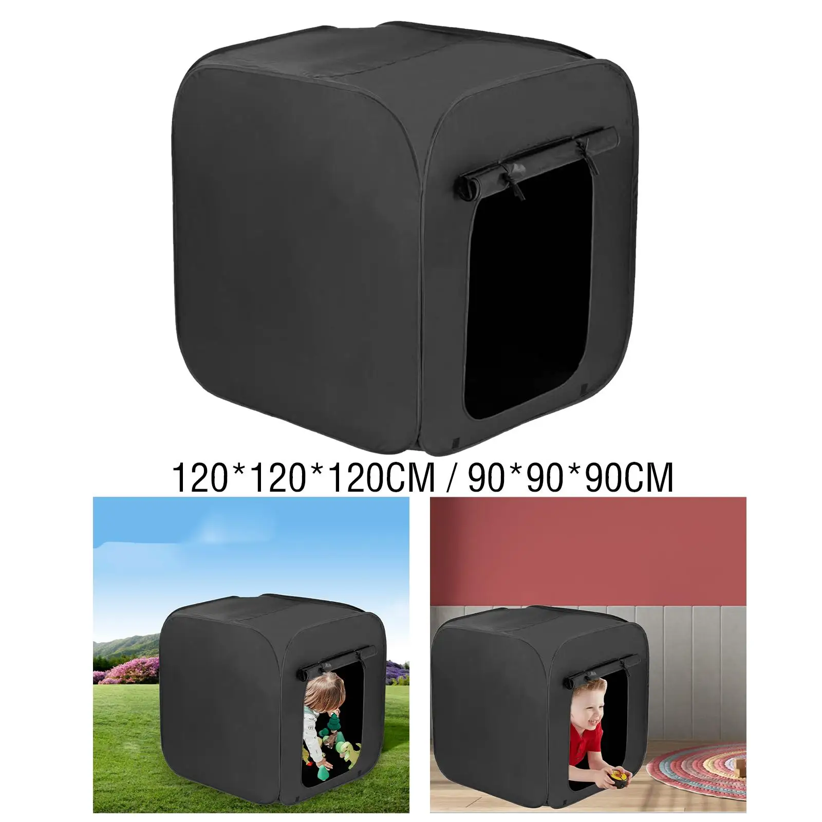 Barraca blackout para crianças, barracas portáteis para brincar, casa de brincar, tenda popup para gramado, festa, casa, quintal de sono