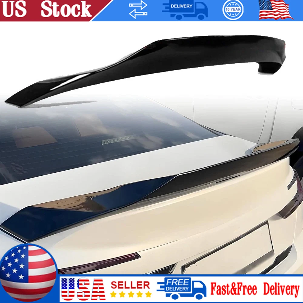 

1PCS High Quality Car Trunk Spoiler Glossy Black Durable For TOYOTA CAMRY LE XLE SE XSE R STYLE 2025 Car Accessories