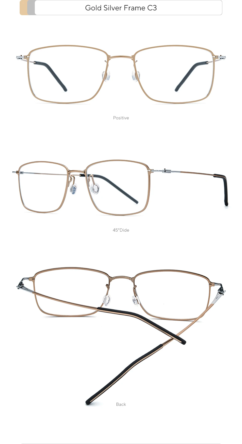 FONEX Titanium Glasses Frame Men Brand Design Square Korean Japaness Ultralight Eyeglasses Morten Screwless Denmark Eyewear 5913