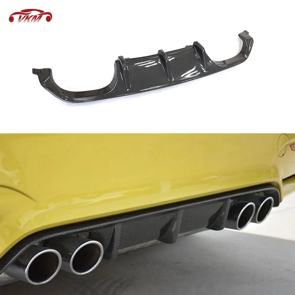 Dry Carbon Fiber Rear Bumper Lip Diffuser for BMW 3 4 Serises F80 M3 F82 F83 M4 2014-2019 FRP Prime M Style Spoiler