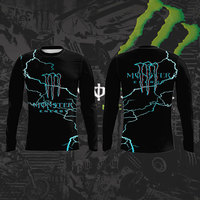 Monster Energy Lightning Pattern Trendy Cool Comfortable Breathable Quick Drying Spring and Autumn Men's Sports Long Sleeve Tees