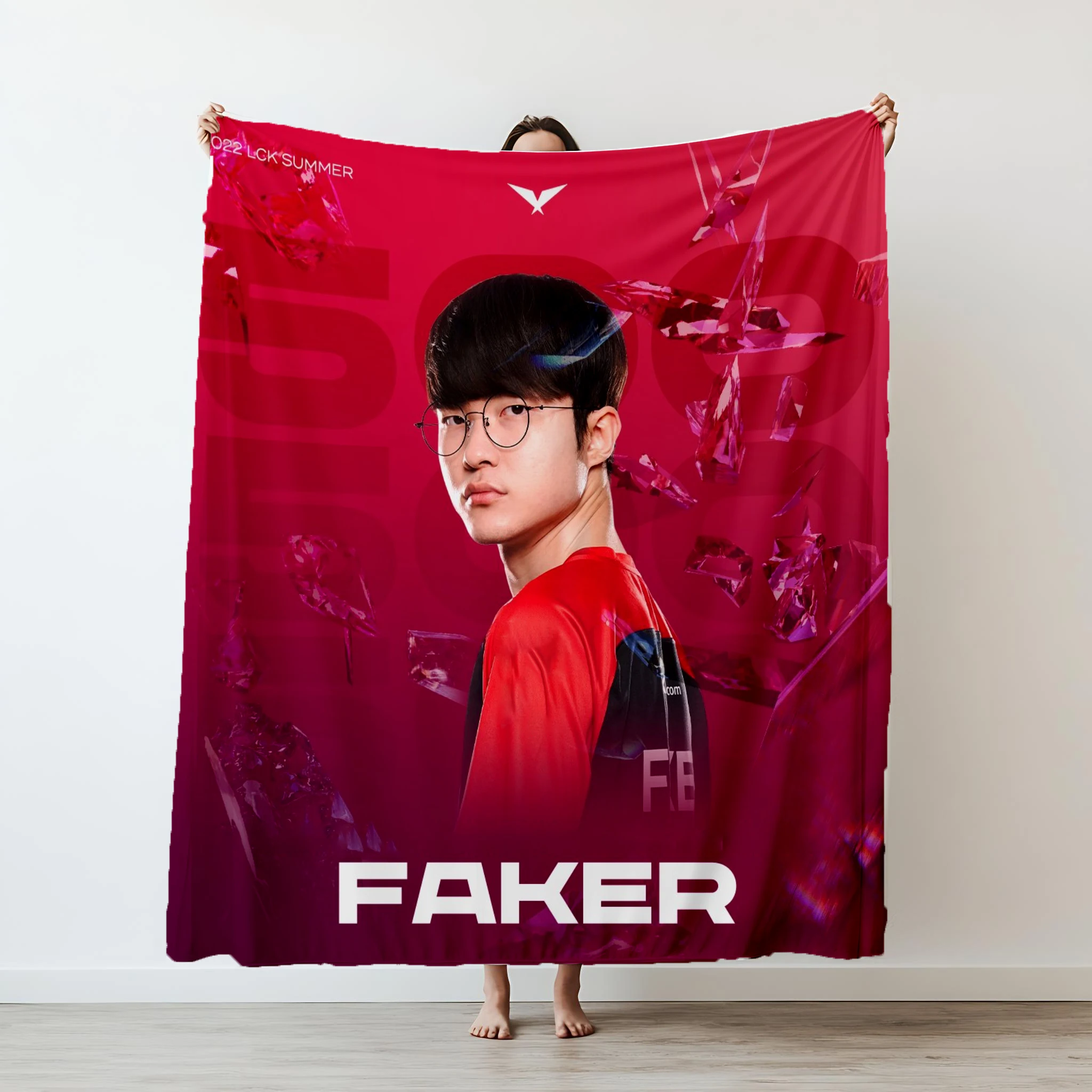 

Game F-Faker Lee Sang-hyeo Great devil Printed Thin blanket Camping Throw Bed Sofa Office Air Conditioning Soft Leisure Blankets