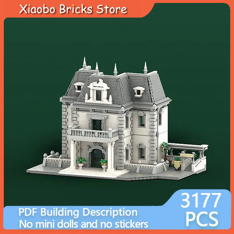 

Модель City Street View MOC, строительные кирпичи, знаменитая вилла, внешняя модульная технология, подарки, праздник, сборка, детские игрушки, костюм
