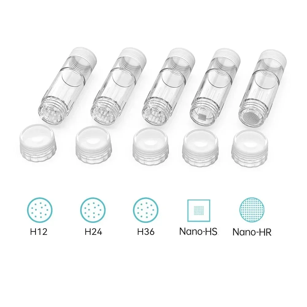 H5 Hydra Microneedle Pen mit Kartusche, Microneedling Derma Pen für Gesicht, Kopfhaut, Schönheits- und Hautpflege, Nadel Länge 0,2 mm – Detail 5
