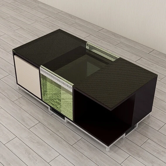 aquarium turtle tank living room sofa table