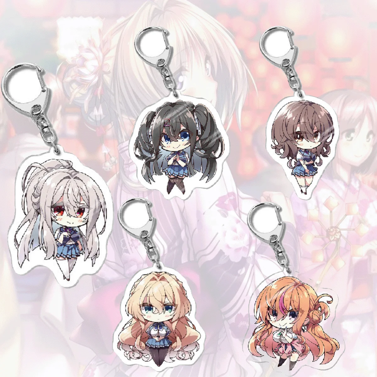 Anime Amakano 3 New Cute Acrylic Keychain, 6cm Yumemi Yanagi, High Clear, Valentine's Gift Idea for Fans