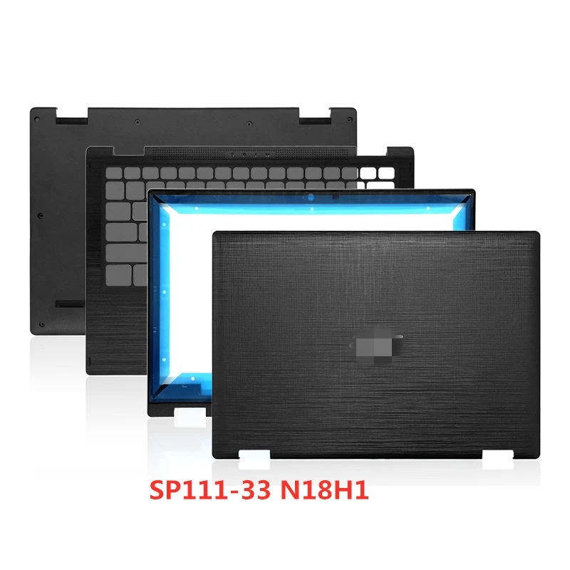 

Новинка, чехол для ноутбука Acer Spin 1 SP111-33 N18H1, задняя крышка, передняя панель, Упор для рук, Нижняя основа, искусственная кожа