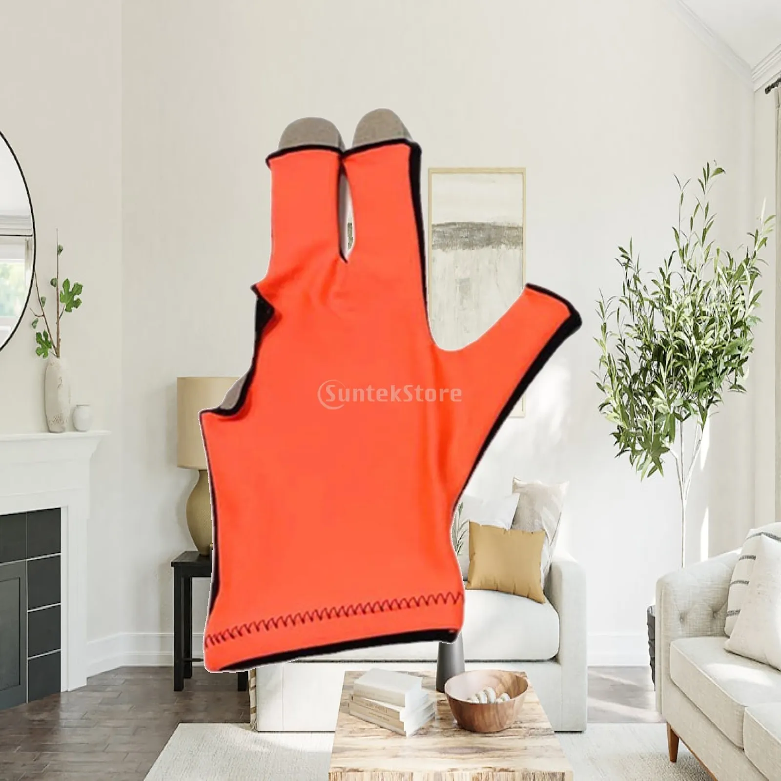 

Three Fingers Billiard Glove Snooker Cue Glove Absorbs Sweat Nonslip Professional Mitts Show Gloves for Left Hand Women Men