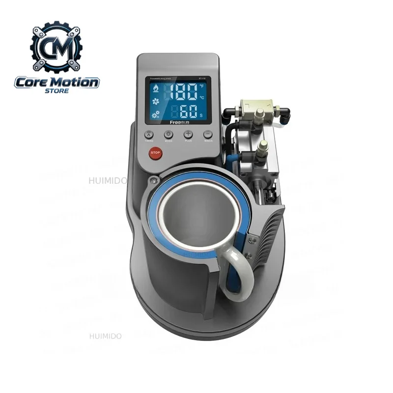 2015 ST110 220V/110V Mini Pneumatic Vertical Multi-function Heat Transfer Machine Press Thermal Printing Mug Cup Machine