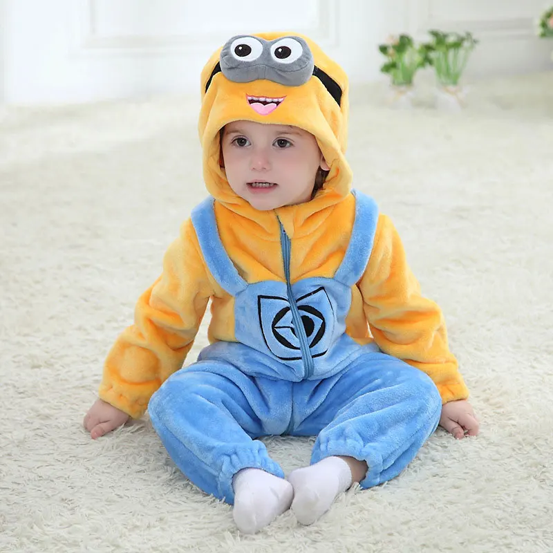 Baby Kigurumis Newborn Clothes Rompers Boys Girls Onesie Toddler Pajama Winter Warm Kawaii Infant Jumpsuit Festival Gift