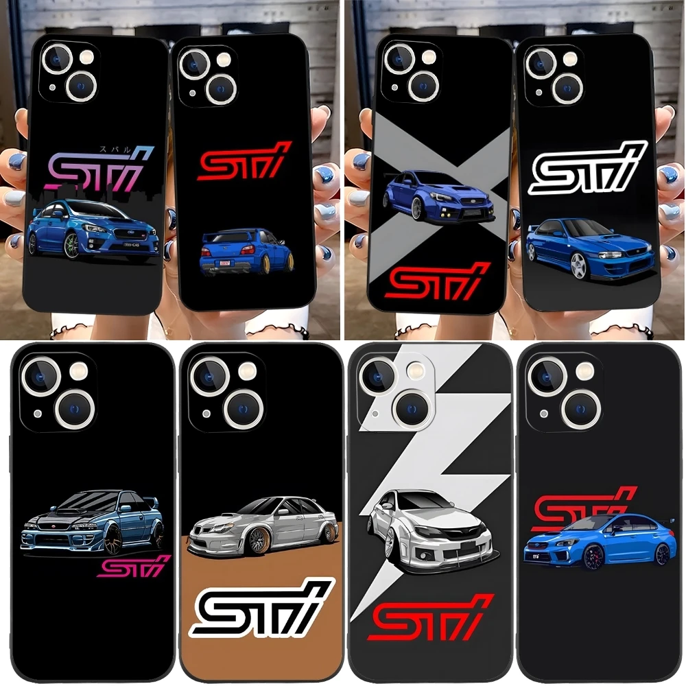 Jdm Subaru WRX Sti Logo Phone Case For Iphone 15 Pro Max 14 Pro 16 Plus 13 Mini 11 12 Xr X Xs 7 8 Plus Back Cover