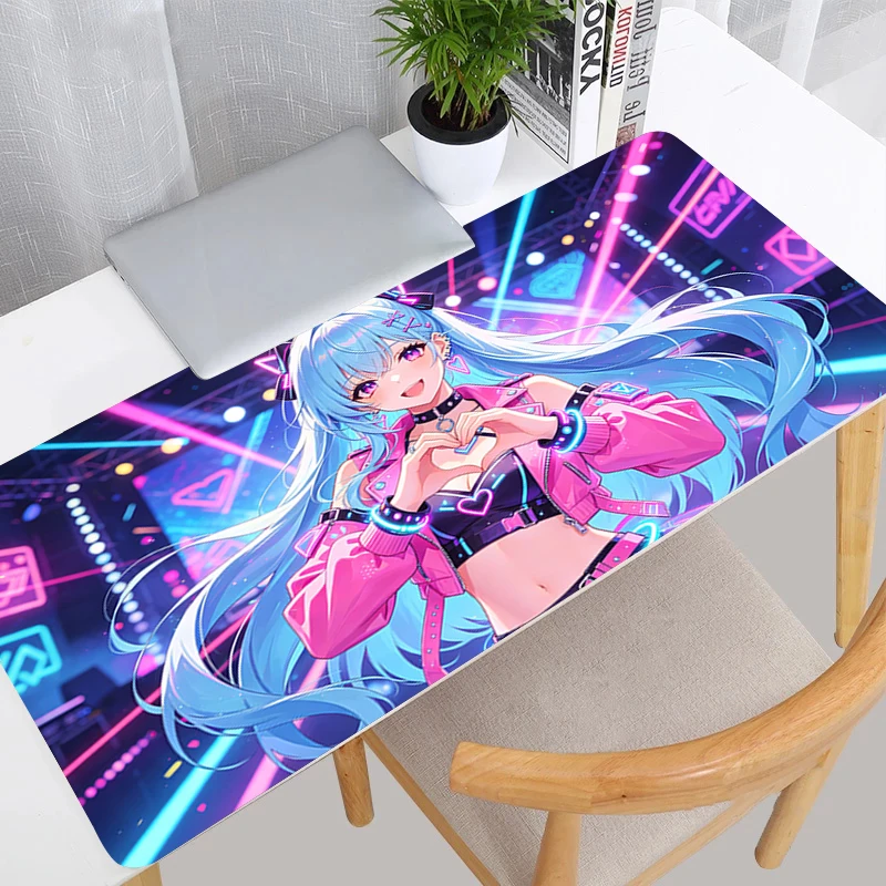 Mouse Pad Gaming Large Dywan Gamer Keyboard Desk Mat Rug Table Carpet Anime Pretty Woman Mousepad XXL 900x400 For Computer
