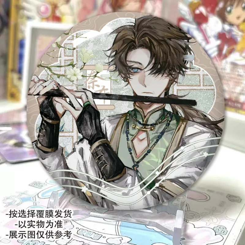 58mm Hot Game Identity V Antique Character Badge Luca Norton Brooch Pin Anime Peripheral for Fans Collectible Gift