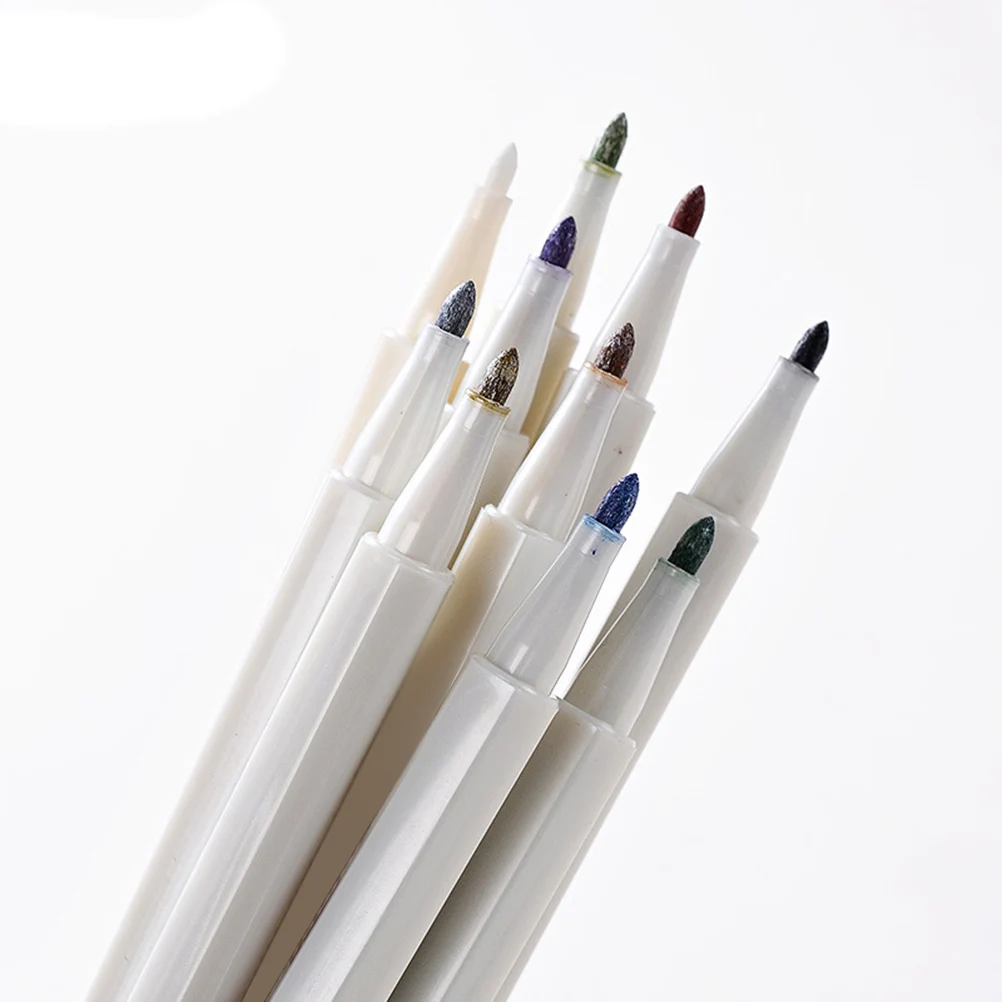 

5 PCS Metal Pen Paint Metallic Color Pens and Markers Golden Coloring Colored Artist