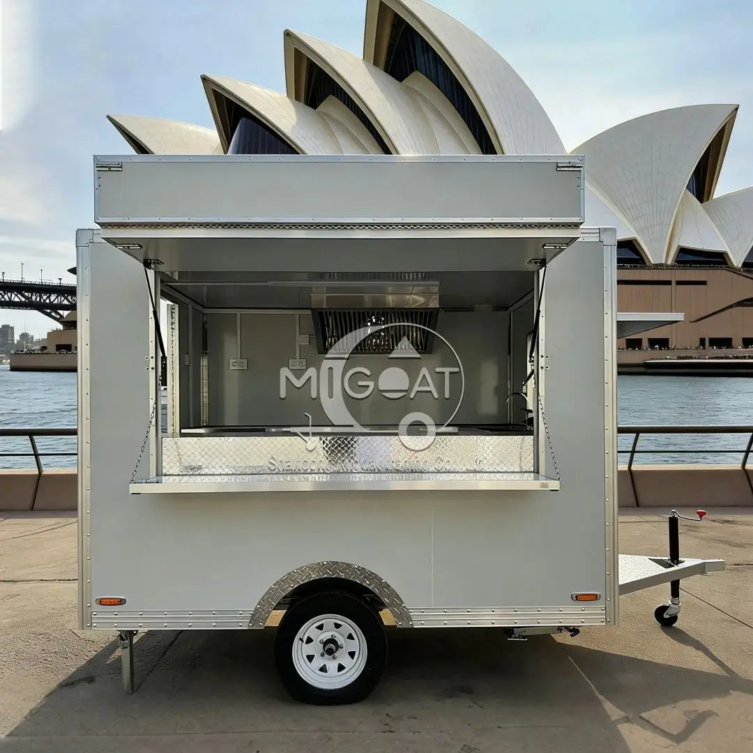 

Буксируемый прицеп для препятствий быстрого питания, уличная тележка для уличной еды с раковиной, рабочая станция для кофе, мороженого, общественного питания, бизнеса