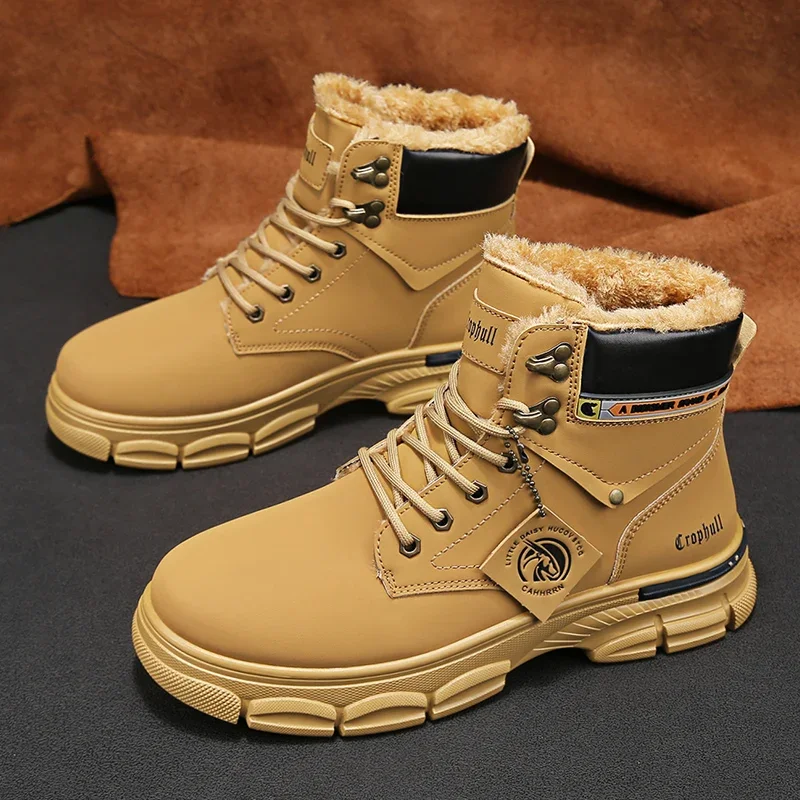 

Winter Boots for Men Casual Sneaker Add Velvet Shoes for Men Men's Sneakers Casual Shoes Sports and Leisure Wear-resistant New