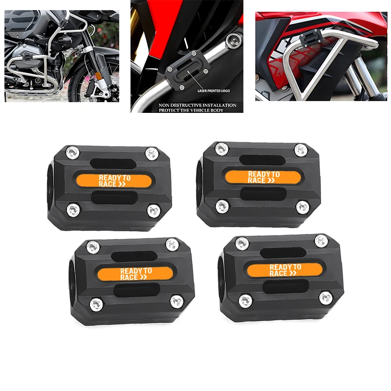 

FOR KTM DUKE 390 690 790 890 1190 RC 1290 1390 1050 READY TO RACE Universal 22 25 28MM Motorcycle Bumper Protection Block
