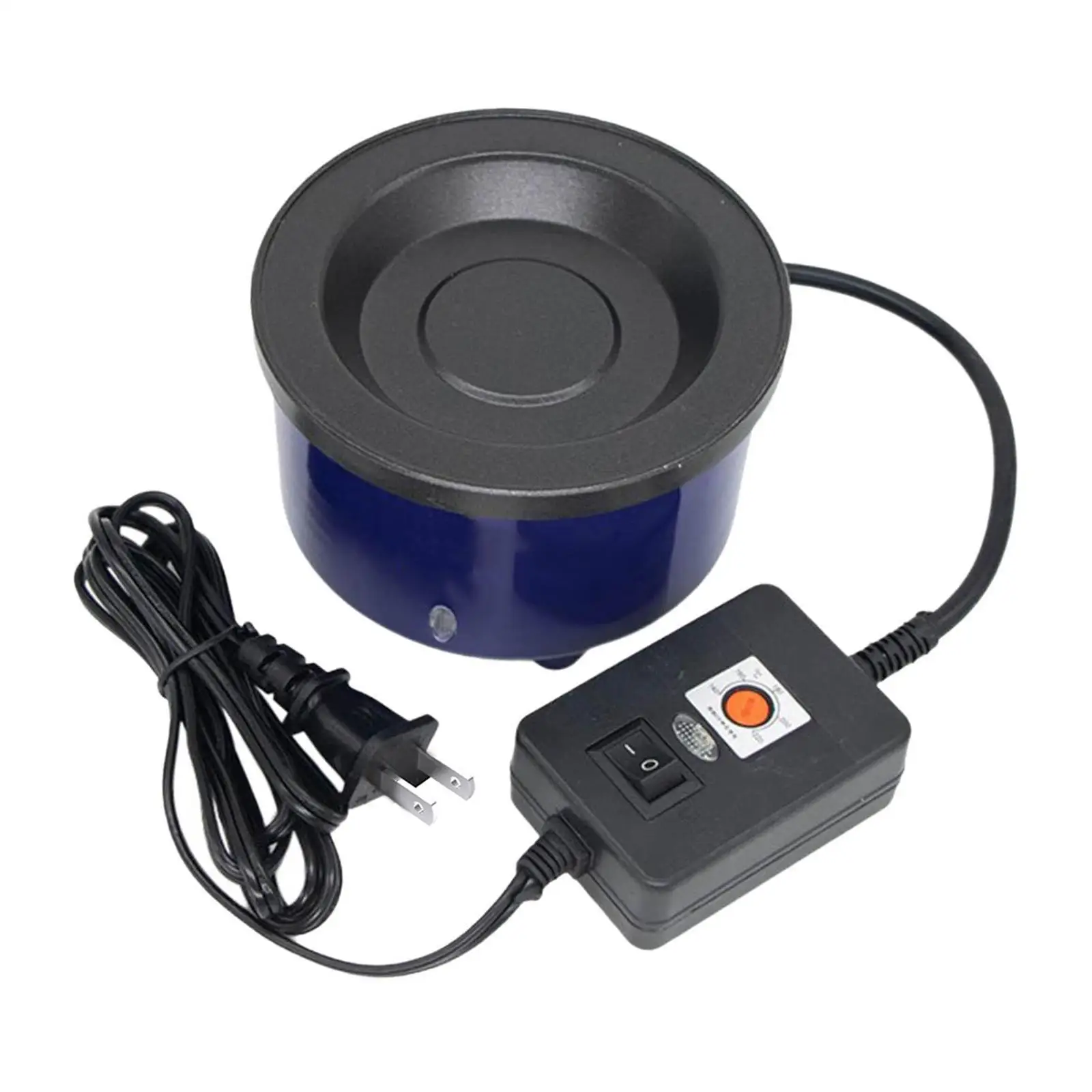 Hot Melt Glue Pot Sturdy Portable 200W Electric Adjustable Temperature Hot Glue Pot for Crafting Silk Floral Projects Dolls