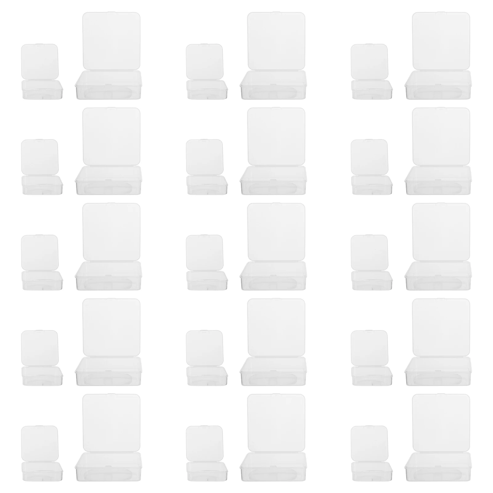 

Transparent Plastic Storage Box Rectangular Containers for Jewelry Craft Supplies Small Parts Organizer Clear Boxes plastic