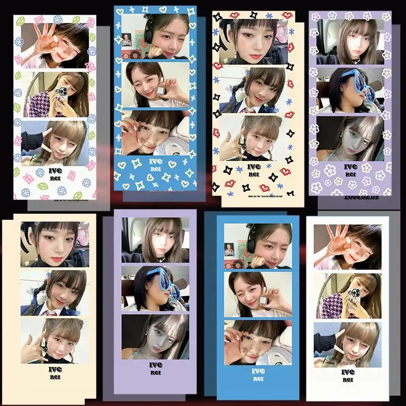 Kpop Idol 8pcs/set Lomo Cards IVE Bookmark Photo Card Postcard for Fans Collection