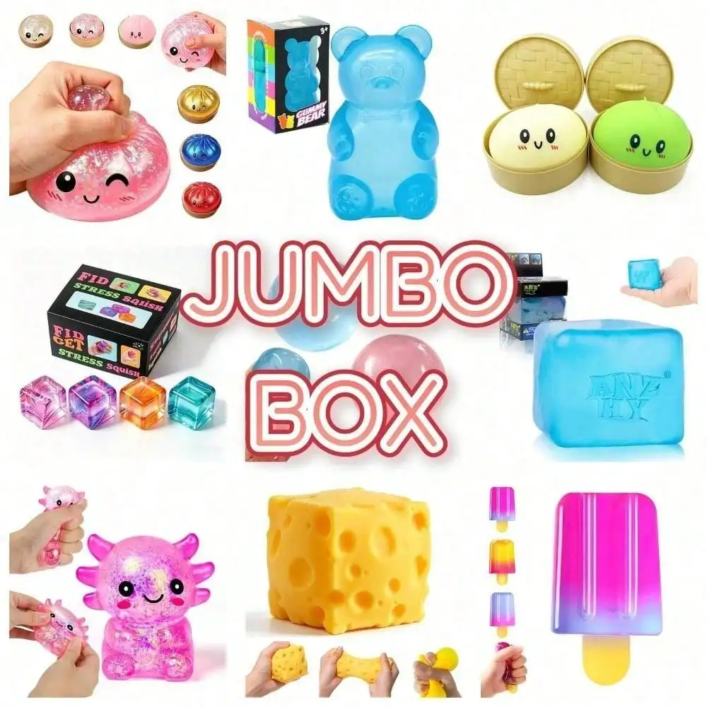 

Deluxe Mystery Set Squishy Bundle Pack – 3 Random Selections, Random Squishy Toys