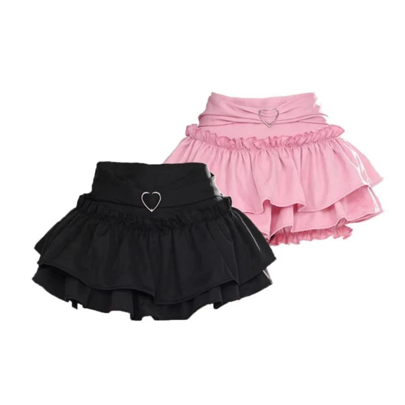 

Skirt Women Summer 2025 A Word Bitter Fleabane Bitter Fleabane Slim Cake Short Pleated Skirt