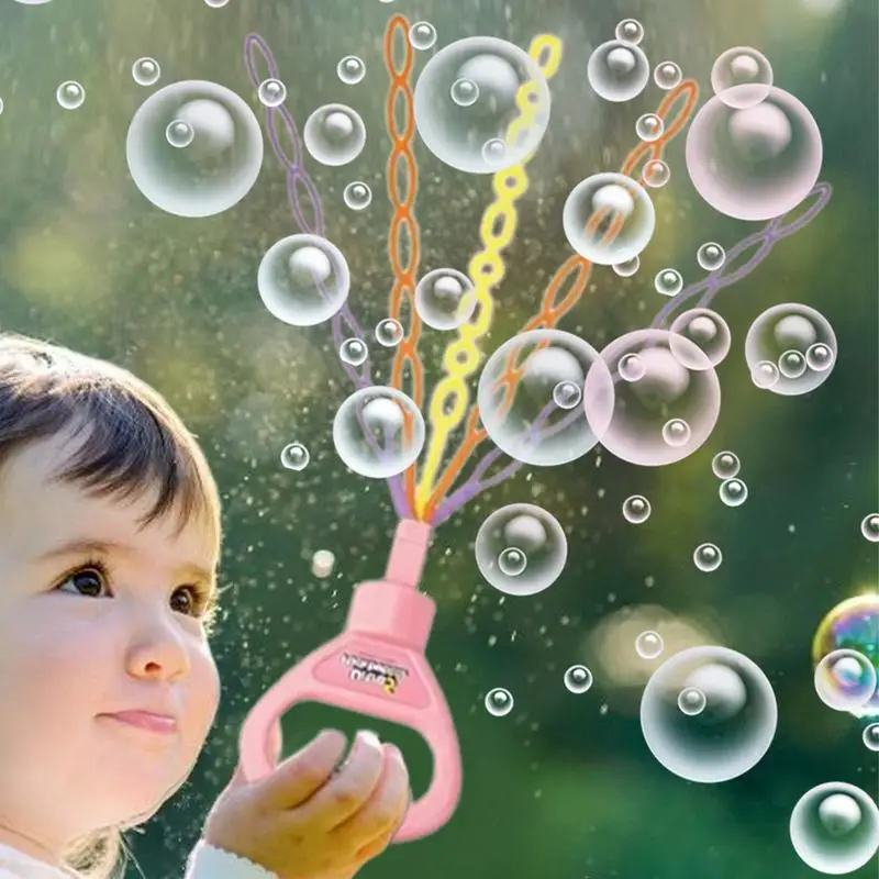 Bubble Wands For Kids 32-Hole Outdoor Bubble Toys Portable Bubble Wand Summer Toy Cute Bubble Toys For Party Birthday Wedding