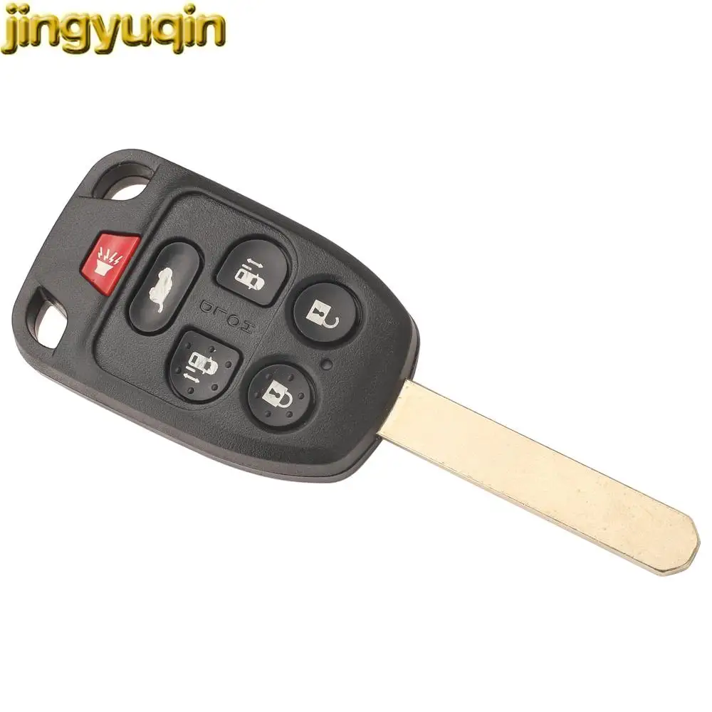 Jingyuqin Remote Car Key Fob ID46 313.8MHz For Honda Odyssey Elysion N5F-A04TAA 5/6 Buttons Auto Replacement