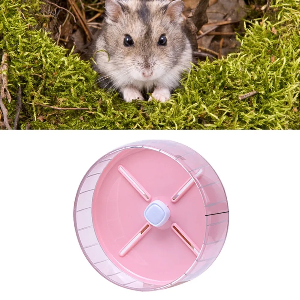 Acrylic Hamster Exercise Wheel Anti Slip Design Bite Resistant Hamster Running Wheel 20cm Diameter Small Pet Wheel Cage Use