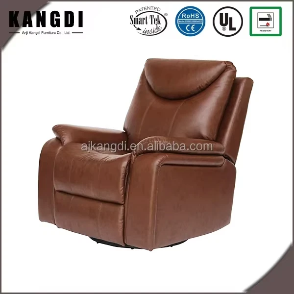 أريكة جلدية مخصصة منجدة وإطار خشبي كرسي تدليك لكبار السن لغرفة المعيشة المنزلية #6