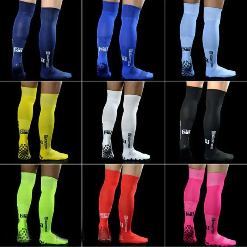 New Non-Slip Soccer Socks Breathable Knee High Towel Bottom Cycling Hiking Sports Training Long Football Socks for Men\'s woman