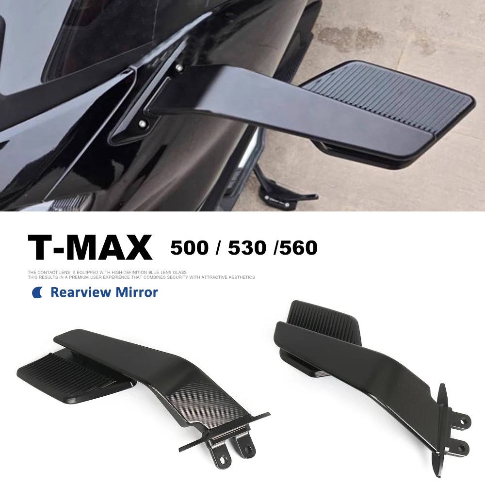 

Aluminum Alloy Frame Motorcycle Fixed Wind Wing Rearview Mirror For Yamaha TMAX 530 Tmax 500 T-MAX 560 TMAX530 T-Max560