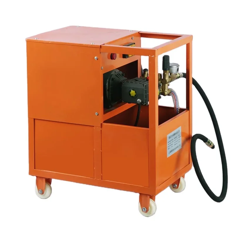 Remote Control Pipe Water High Pressure Testing Equipment Large Flow Electric Hydraulic Pressure Test Pump