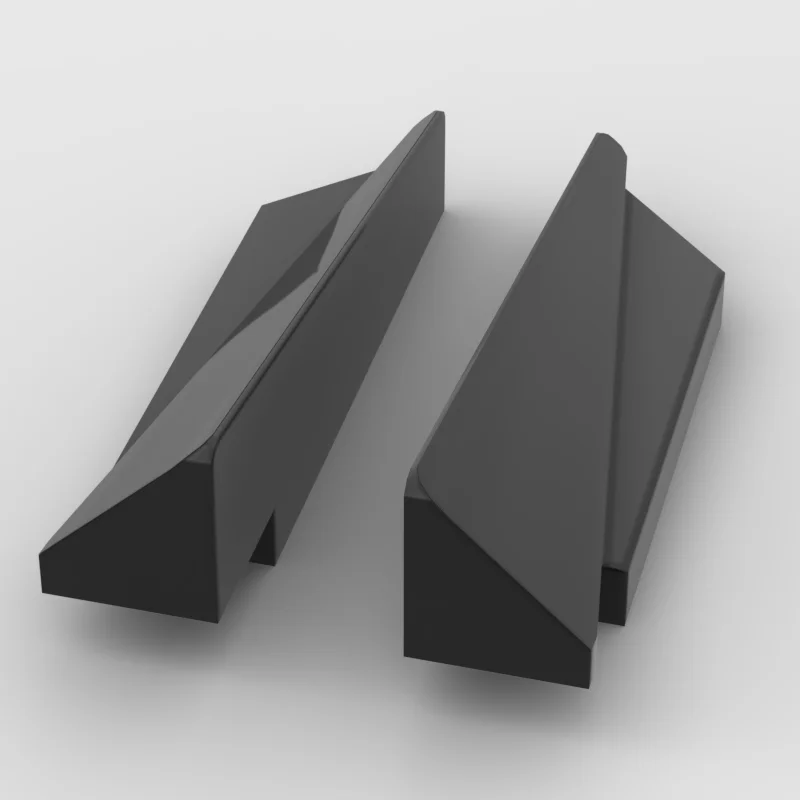Building blocks toys 3388 Left 3389 Right Small particle block wedge tilted 1 x 5 x 1 1/3 light panel